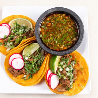 Birria Tacos (3) with Consommé