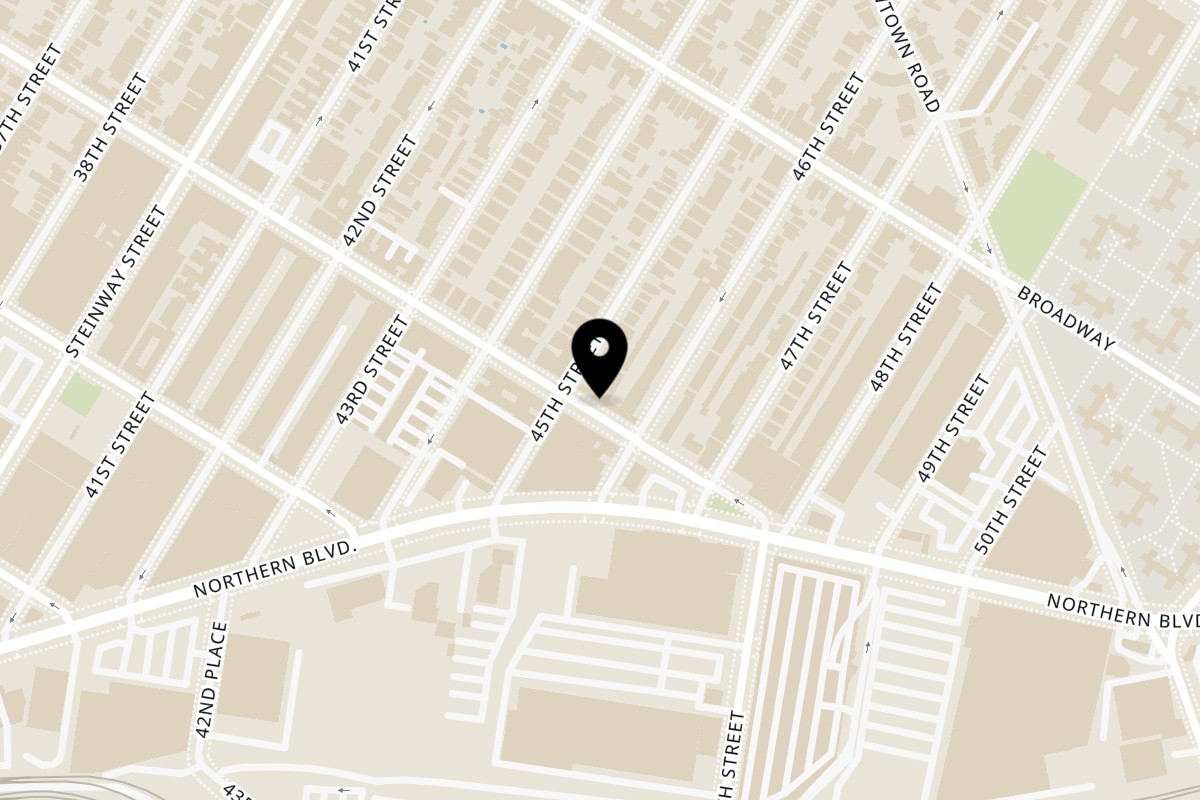 Map showing the location of Homemade Taqueria Long Island City on 4509 34th Ave in Long Island City